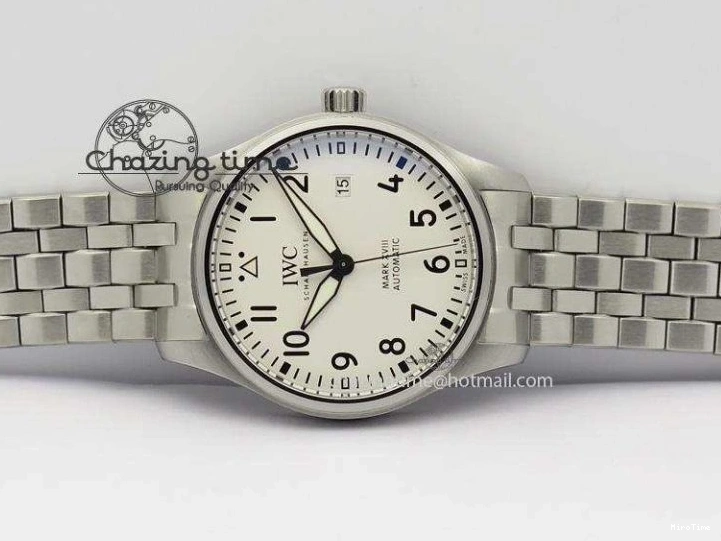 MIROTIME 0805 Mark XVIII IW327002 SS Mk Maker Best Edition White Dial On SS Bracelet A Premium 7300